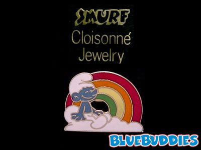 Smurf Pin - Cloisonne - Smurf Rainbow