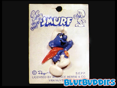 Smurf Pin - 3D Enamel - Superman Smurf