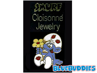 Smurf Pin - Cloisonne - Lovestruck