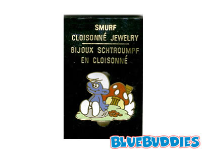 Smurf Pin - Cloisonne - Village Smurf