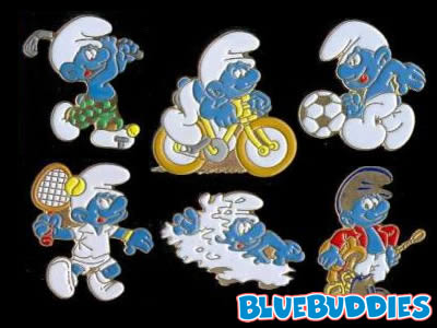 Smurf Pins - Les Schtroumpfs Sportifs Set