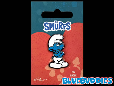 Grouchy Smurf Pin Badge