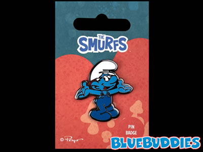 Handy Smurf Pin Badge