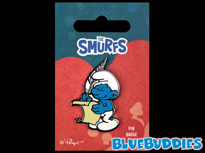 Poet Smurf Pin Badge