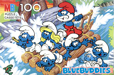 MB Puzzle 100 (1983) - River Rapids