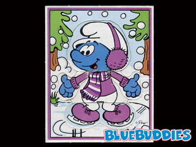 6pc Winter Smurf