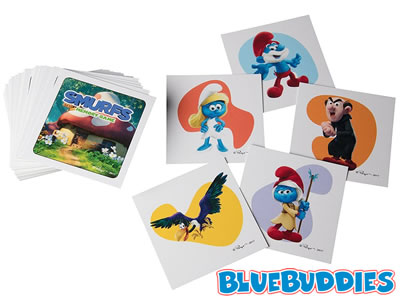 Colorful Smurf Cards