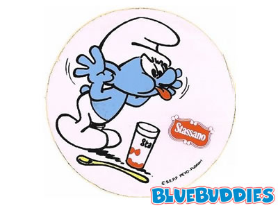 Stassano Smurf Sticker - Silly Smurf