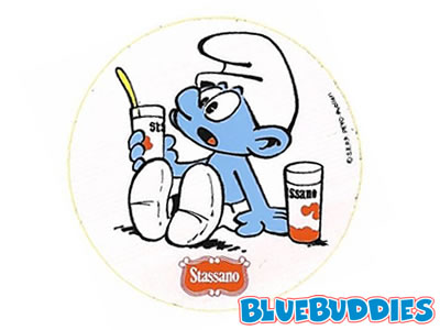 Stassano Smurf Sticker - Sitting Smurf