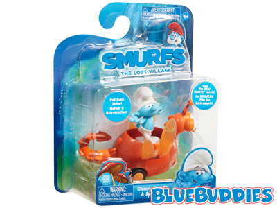 Clumsy Smurf & Spitfire Pull-Back Toy