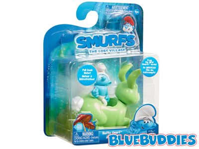 Hefty Smurf & Bucky Pull-Back Toy