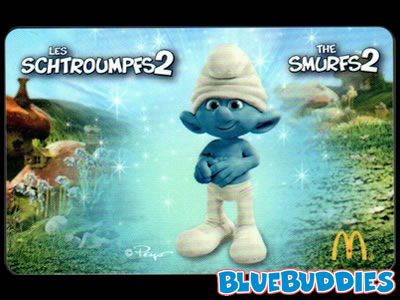 The Smurfs Gift Card - McDonalds - Clumsy Smurf