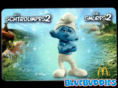 The Smurfs Gift Card - McDonalds - Grouchy Smurf