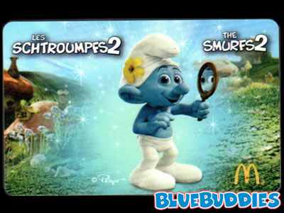 The Smurfs Gift Card - McDonalds - Vanity Smurf