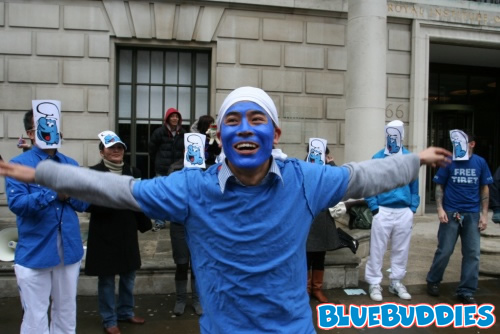 Smurf Emancipation Day Protest