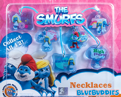 Smurfs Delhaize Complete Set 28 Charms Danglers Figurines with Box 