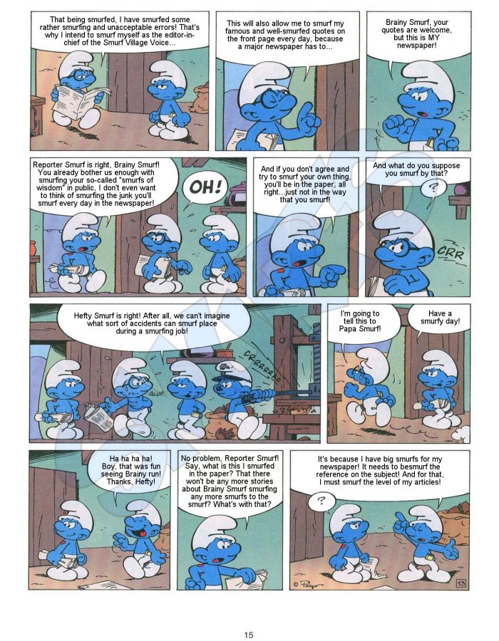 OS SMURFS - O SMURF REPÓRTER