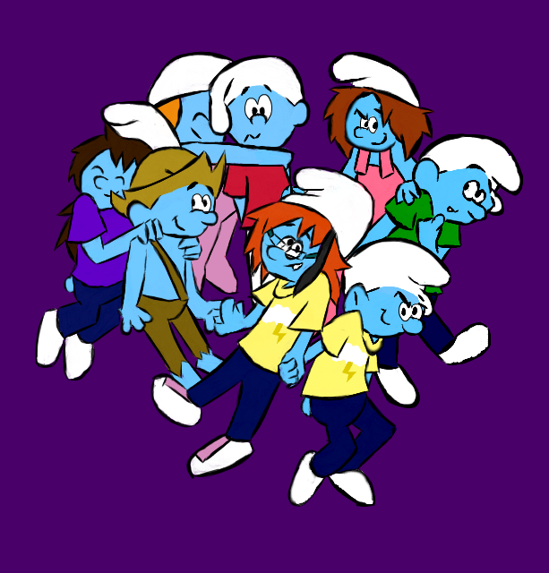 Purple Smurfs! by Smurf-Comic on DeviantArt