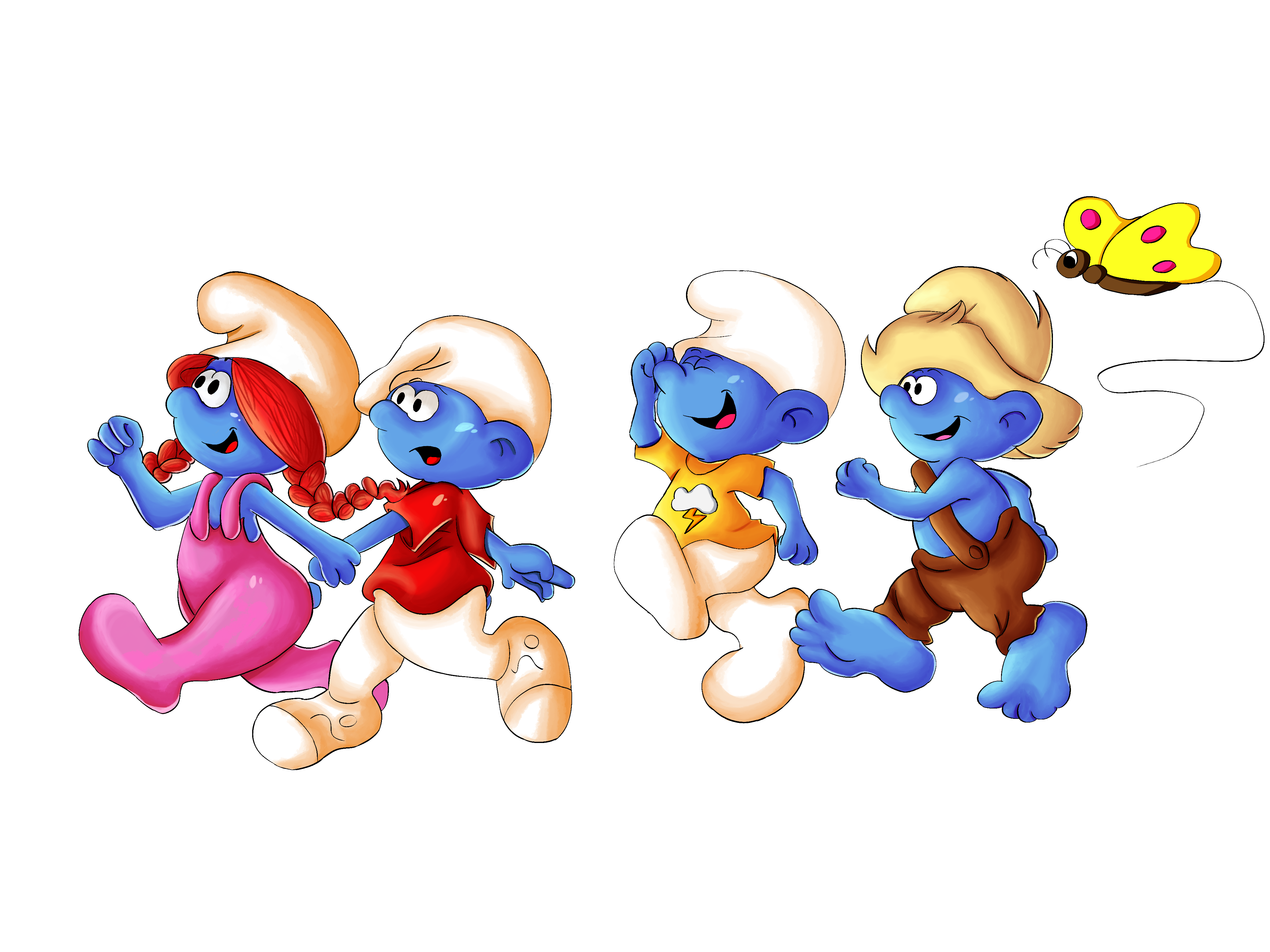 Jungle Smurfette (Empath stories)  Smurfette, Smurfs, Female cartoon  characters