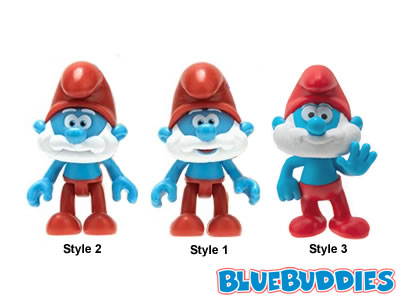 Different Styles of Papa Smurfs