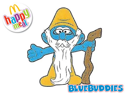 Grandpa Smurf Happy Meal Toy