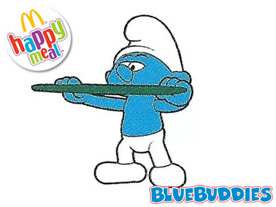 Greedy Smurf Happy Meal Toy