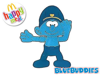 Police Smurf Happy Meal Toy