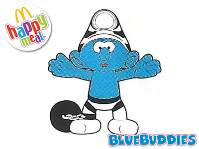 Prisoner Smurf Happy Meal Toy