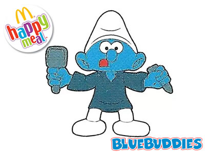 Sculptor Smurf Happy Meal Toy