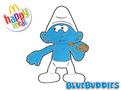 Wander Smurf Happy Meal Toy