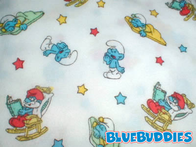 Smurf Bedtime Baby Blanket