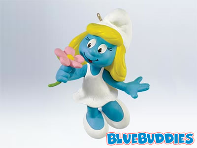 Smurfette with a Flower