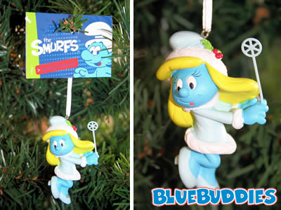 Smurfette on the Christmas Tree