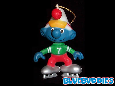  Ice Skater Smurf Ornament