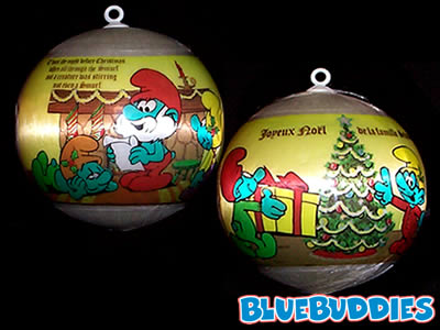 "Joyeux Noel" Smurf Ornament