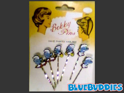 Hand-Painted Smurf Bobby Pins