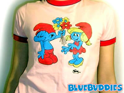 Smurf T Shirt Papa Smurf T-Shirt Rainbow Ride Smurf T-Shirt Smurf