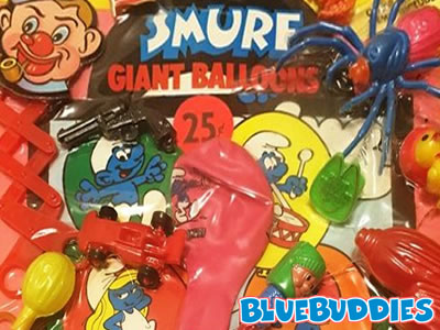 Vending Machine Smurf Balloon & Toys