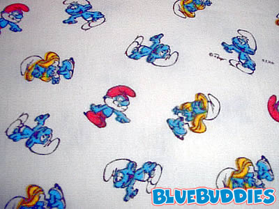 Smurf Fabric Western Smurf Fabric Trio Smurf Fabric