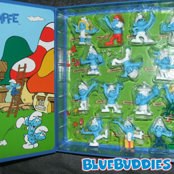 Edeka Smurfs Display Case