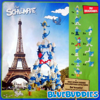 Build a Smurf Eiffel Tower