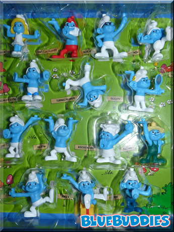 Edeka Smurfs Display Case